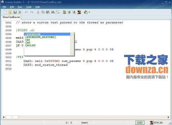 ��CLEO�ű���д����Sanny��Bulider  3.2.0